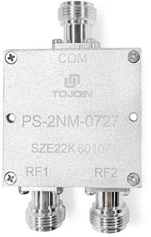 TOJOIN Répartiteur/diviseur de puissance passif 2 voies Connecteurs de type N, répartiteur de câble coaxial 0,7-2,7 GHz RF/micro-ondes Mesures Accessoires répartiteur coaxial, pour système d'antenne