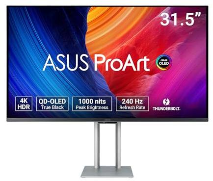 ASUS ProArt PA32UCDM 32 Inch 4K 240Hz OLED Professional Monitor for Mac