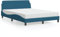 qohoio Bett mit Matratze Betten Bett Mit Matratze Bed Frame Bettgestell Polsterbett Blau 140x200 cm Samt - 3208415
