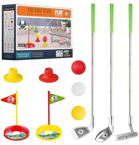 Liberry Kids Golf Clubs for 3 4 5 6 Years Old, Retractable Toddler Golf Set with Storage Bag, Outdoor Indoor Sports Toy for Boys Girls Birthday Gifts