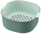 Cesta drenante – Cesta drenante de doble capa para la casa | Cesta escurreplatos multiusos | Cesta escurreplatos plegable | Cuenco para filtro portátil lavable en lavavajillas, cuenco L