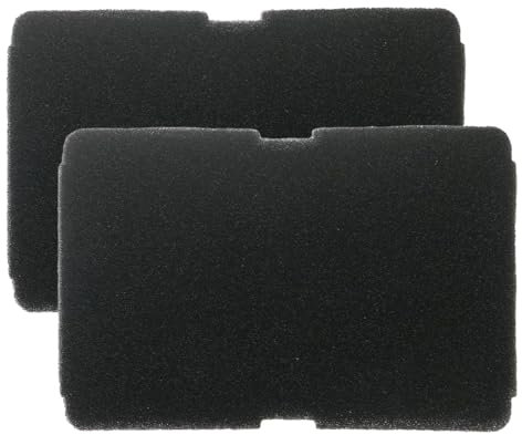 CPJJ Lot de 2 Filtres à Peluches pour Sèche-Linge à Pompe à Chaleur - Couleur Noire - Compatible avec Whirlpool, Candy, Miele - Dimensions 240 * 150 * 10mm