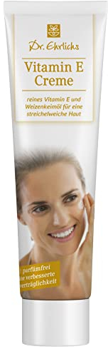 Dr. Ehrlichs Vitamin E Creme 100ml - reichhaltige Intensivpflege für die besonderen Ansprüche und Bedürfnisse reifer Haut - pflegt, glättet und strafft die Haut - Säureschutzmantel wird verbessert