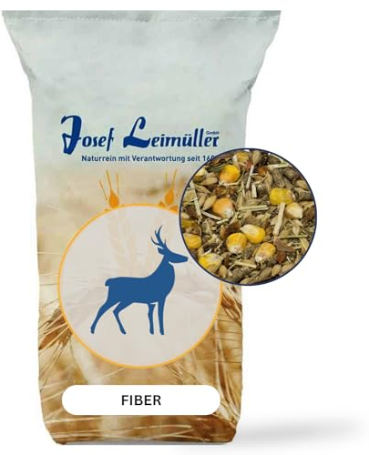 Leimüller Wildfutter 10 Fiber 20 kg - Hochwertige Rohfaser mit Apfeltrester - Futter für Rehe, Rotwild, Hirsche & Rehkitze