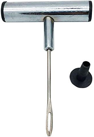 LDEXIN Stainless Steel T-Handle - Pro Heavy Duty Repair Tool, Tire Repair Tool for Tire Plug Kits for Car Truck Motorcycle Bycles