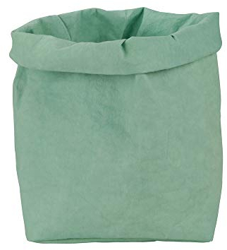 BIOZOYG Krempelbox Stuff Größe nachhaltiger Allzweck-Korb aus waschbarem Papier 0,55cm stark I Aufbewahrungskorb für Bad Kinderzimmer & Co I Geschenktüte Pflanzen Übertopf Minze