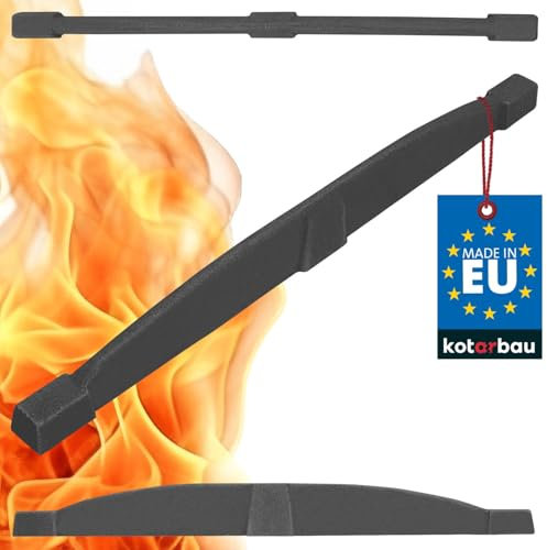 KOTARBAU® - Rejilla de Chimenea de Hierro Fundido (480 mm, Rejilla de Hierro Fundido, para Inserto, poele a Madera, Chimenea, Rejilla de Hierro Fundido, Chimenea