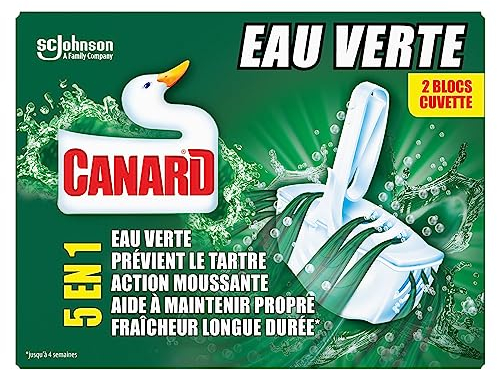 Canard Wc Eau Verte - Bloc Wc Colorant 5en1-2 Blocs