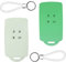 2 Pezzi Custodia Portachiavi per Auto compatibile Renault 4 Tasti Smart Key Cover (solo keyless go) Chiavi Auto Silicone Protezione Copri Telecomando per Clio/Espace 5/Master Bus/Talisman(Luminoso)