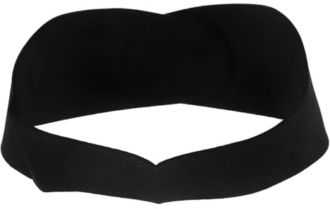 Schwimmstirnband mit Ohrenschutz, Verstellbar, Schwarz