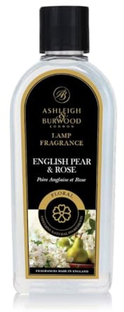 Ashleigh & Burwood | English Pear & Rose Lamp Fragrance | 500ml | Made in the UK | Floral Scent with Natural Ingredients