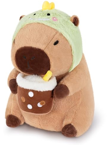 11.8in Large Capybara Plush Toy Capybara Toy Stuffed Capybara Cosplay Dinosaur, Cuddly Toys Stuffed Animal and Plush Pillow Soft Animal Plushie Hugging Pillow Large Fluffy Cushion Doll Present