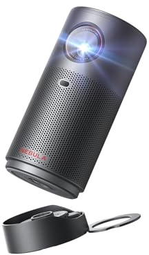 NEBULA Capsule Air Projektor mit Google TV, offiziell Lizenziertes Netflix, 720p Smarter Mini-Beamer mit WLAN & Bluetooth, 2 Stunden Akku, Dolby Digital, ultrakompakt für Flexible Nutzung