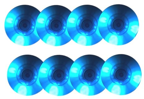 JCXYL EV Lot de 8 Roues de Roller en Ligne Lumineuses 90 A avec LED Clignotante (62 mm, 64 mm, 68 mm, 70 mm, 72 mm, 76 mm, 80 mm) pour réparation de Scooters et Bagages,Bleu,80mm