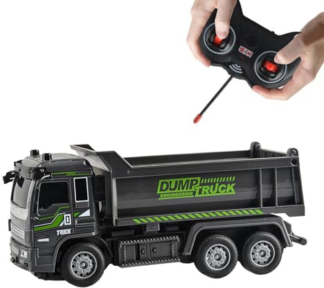 Camion à benne basculante,Voiture électrique de construction mécanique | Véhicule à moteur, chariot élévateur RC, jouets de construction 4WD, bulldozer électrique télécommandé, jouet
