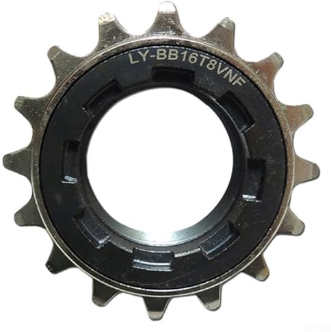 Yuanpgky 16T Single Speed Freilauf für Fixie und E-Bike Hinterrad kompatibel mit imperialen und metrischen Naben