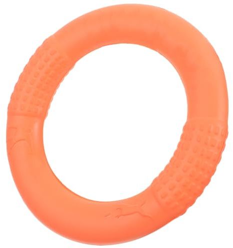 Toddmomy Disque Volant pour Chien en Eva Orange, pour Chiot et Chien Moyen, Facile à Nettoyer Danger Dents, pour Entraînement et Usage Extérieur