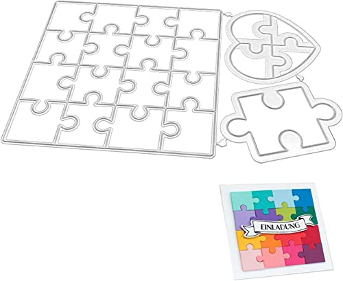 Troqueles de corte de rompecabezas para hacer tarjetas, plantillas de corte para álbumes de recortes, álbumes de fotos, troqueles decorativos de papel para hacer tarjetas