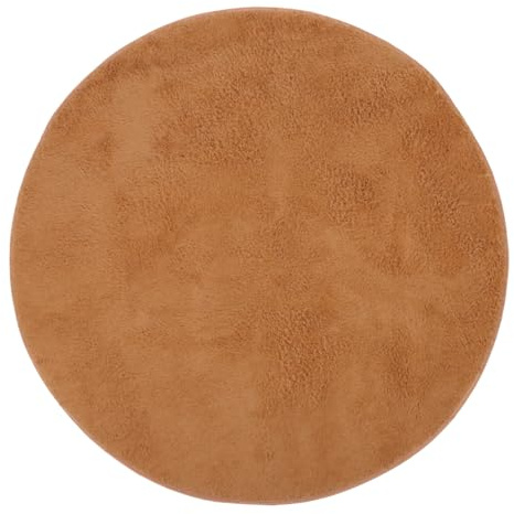 Alasum Plush Drum Mat Floor Protection Pad Thick Drum Rug Carpet Mat Noise Reduction Floor Pad, 130.00X130.00X2.00CM, Light Brown, M31521S5QB068LFF98ZT