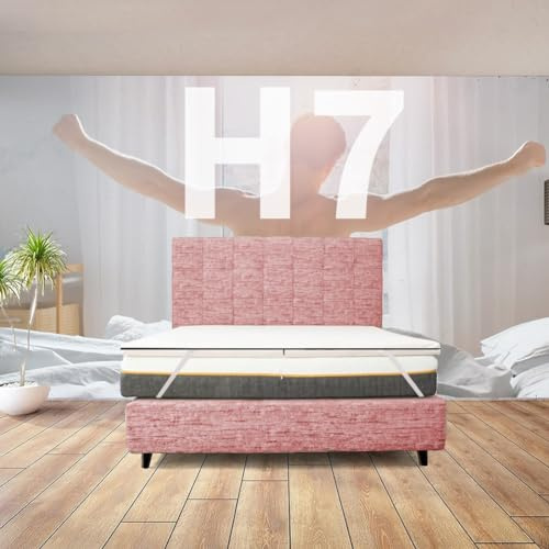 Comfy Line Topper Rigido 80x190 Singolo Ortopedico H7 Fisio | Topper rigido waterfoam alta densità per materasso morbido. Anallergico, antiacaro, sfoderabile. Contro il mal di schiena.