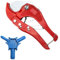 TNSLAND Tagliatubi per Tubi Compositi + Calibratore Svasatore Strumento per Tubi in PVC e Tubi Tagliatubi Multistrato Tagliatubi PVC Diametro Massimo 42 mm + Svasatore Multistrato Blu 16 20 26 mm