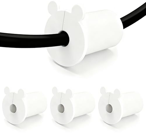 4PCS 3/4 Inch Cable Grommets Compatible with Starlink, Rubber Grommets Wall Pass Through Routing Kit Hole Cover for Ethernet/TV Wires Accessories Waterproof Silicone Cord Protection
