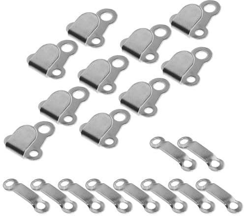 Toyvian Lot de 10 set de sets de Crochets Métalliques Argentés 1 pour Pantalons Attaches à Agrafes Solide Kit de Couture DIY pour Vêtements pour Pantalons Jupes et Manteaux