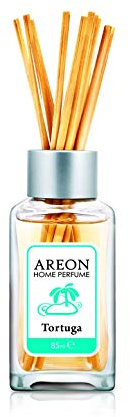 Raumduft Areon Home PARFÜM Diffusor mit Rattanstäbchen Home & Office (Tortuga 85ml.)