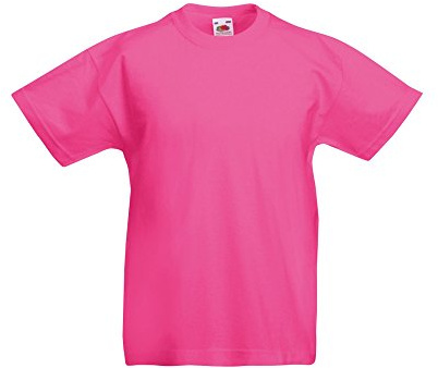 Fruit of the Loom Childrens/Kids Original Short Sleeve T-Shirt (9-11 Years) (Fuchsia)