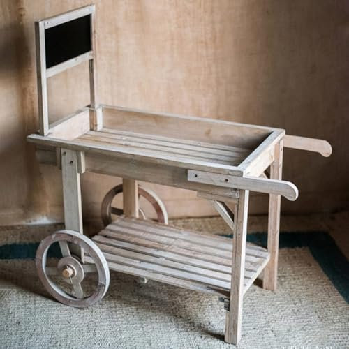 CYPOSLDN Open Shelf Wooden Garden Potting Bench Decorate Plant Gardening Outdoor Garden Potting Bench Workstation for Flower Shop Courtyard Coffee Shop Display Stand