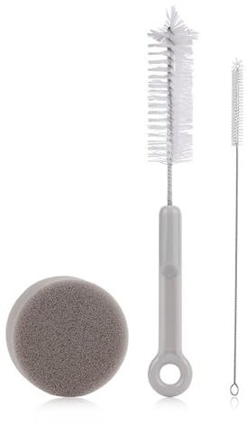 Pet Water Fountain Cleaning Tools 2 in 1 Cleaning Brush Cat Water Fountain Brush and Sponge Waterer Straw Cleaner Brush for Automatic Cat Water Fountain Feeder Cup Bowl Pet Water Dispenser