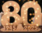 Giftota 2025 Originelle 80 Geburtstag Geschenk Frauen & Männer - Geldgeschenke Geburtstag 80 mit LED-Lichterketten - Dekorationen aus Holz - 80 Holz-Schild Gästebuch - Personalisierbares Geschenk