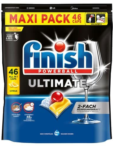 Finish Ultimate Citrus Spülmaschinen Caps, Maxi Pack (46 piece)