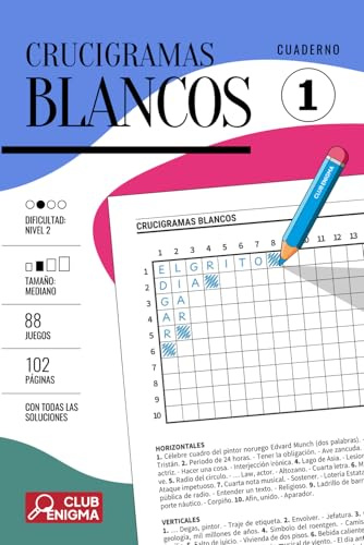 Crucigramas Blancos - Cuaderno 1