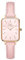Daniel Wellington Women's Watch Quadro Cherry Blossom Pink DW00100636 Steel Leather Strap.