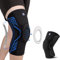ABYON Kniebandage für Männer Damen, 1 Pack Komprimierte Kniestütze mit Patella Gel Pads & Feder Seitenstabilisatoren für Meniskusriss, Arthritis, Bänderverletzung, ACL, MCL (Schwarz-blau, M)
