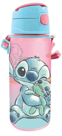 Disney Termosflaska i aluminium med klickstängning [600 ml], stitch