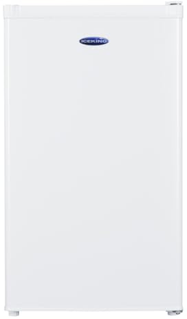 ICEKING RK113EW Freestanding Undercounter Icebox Fridge, 81L Capacity, White, Adjustable Thermostat, LED Light, Energy Efficient, Quiet Operation – Ideal for Kitchen or Utility Room