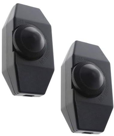 2 interruttori dimmer a LED, facile installazione, controllo di rotazione, funzionamento semplice, interruttore a LED, installazione rapida per interni
