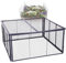 Novatool Compostiera da giardino in metallo, 100 x 100 x 50 cm + coperchio o fondo, con spina espandibile, compostiera metallica verniciata a polvere con volume di 500 litri, per compost