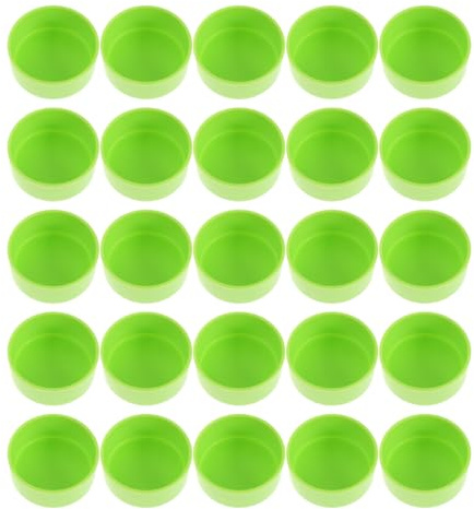 Milisten 30pièces Gamette Eau pour Lézard et Tortue Abreuvoir pour Gecko et Caméléon Gamelle Verte pour Petit Animal de Terrarium ou Aquarium