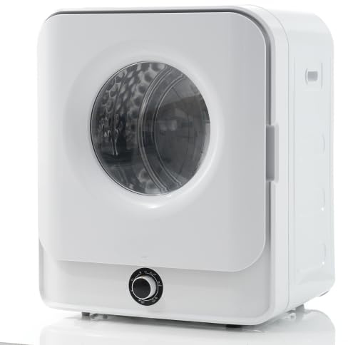 Sèche-linge à évacuation d'air 830 W | Capacité 3-4,5 kg, 5 programmes, tambour en acier inoxydable, protection contre la surchauffe, montage mural, idéal pour les petits appartements et les