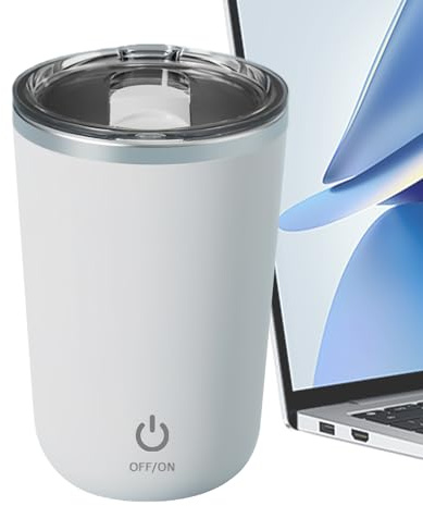 Tazza auto-agitante – Tazza magnetica | Bicchiere automatico per agitazione proteica, portatile, per appassionati di fitness, donne, professionisti, università, studenti, viaggi, palestra