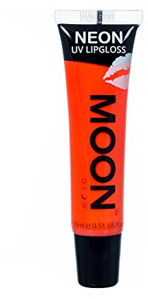 Moon Glow - Neon UV Lip Gloss – 15ml Orange Tangarine – Scented and glows brightly under UV!