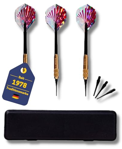 Best Sporting Safety Dartpfeile Knight, 3 stycken softdart med mässingsfodral, vikt: 12 g