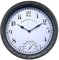 HH Home Hut Outdoor Garden Wall Clock Thermometer And Humidity Meter Rust Effect Ornament Weather Resistant Arabic Numbers 38cm