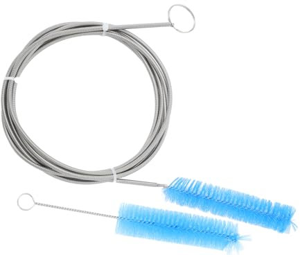 Beavorty 2pcs Cleaning and Unclogging Brush Blue Flexible Hose Cleaner for Washing Machine Drain Pipe Cleaning at Home