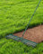 Rasen Rakel 114x25 cm, Rakel für Rasen, Rasenrechen mit 198cm Verstellbarer Stiel, Rasen-Nivellierungsrechen Lawn Leveling Rake für Hof Garten, Golfplatz, Rasenpflege, Rasen Sanden