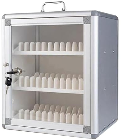 Caja de Seguridad Telefónica de Pared, Teléfono Celular Almacenamiento, Los Divisores de PVC Están Claramente Categorizados Y Resisten la Deformación(26.5*20*31cm)