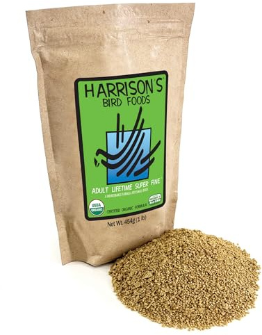 Harrison's Bird Foods Adult Lifetime Certified Organic Non-GMO Formula Small Bird Food 1lb